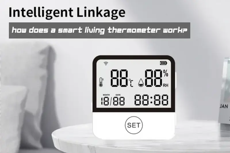 how does a smart living thermometer work