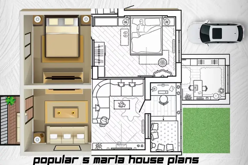popular 5 marla house plans